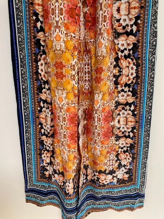 Ranna Gill Floral Printed Wide-Leg Pants Size 0 Boho Palazzo Trousers - Picture 5 of 10